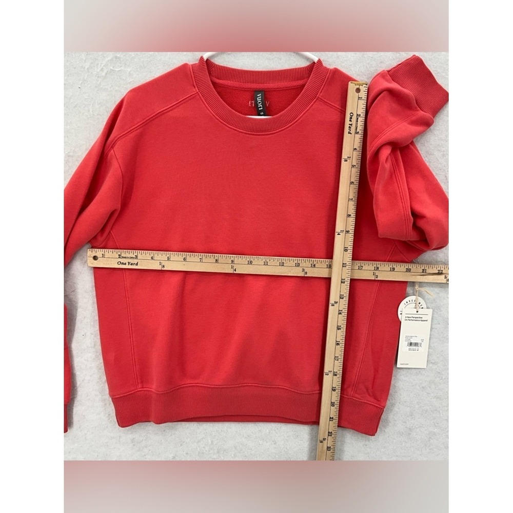 NWT Vuori Women's Sedona Seams Crew XS Bright Coral VW2068 - Picture 11 of 12